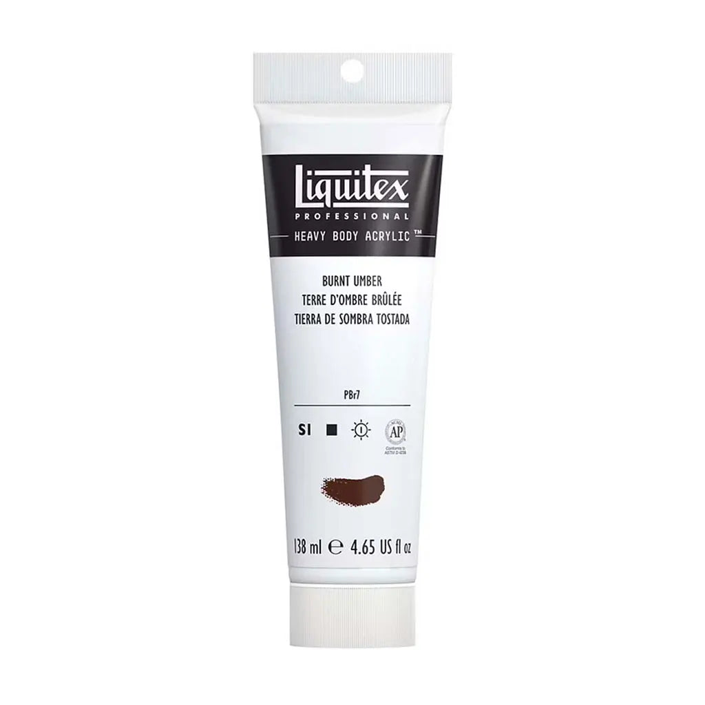 Liquitex Professional Heavy Body Acrylic 138ml (4.65oz) Burnt Umber S1