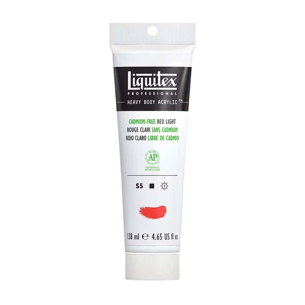 Liquitex Professional Heavy Body Acrylic 138ml (4.65oz) Cadmium Free Red Light S5
