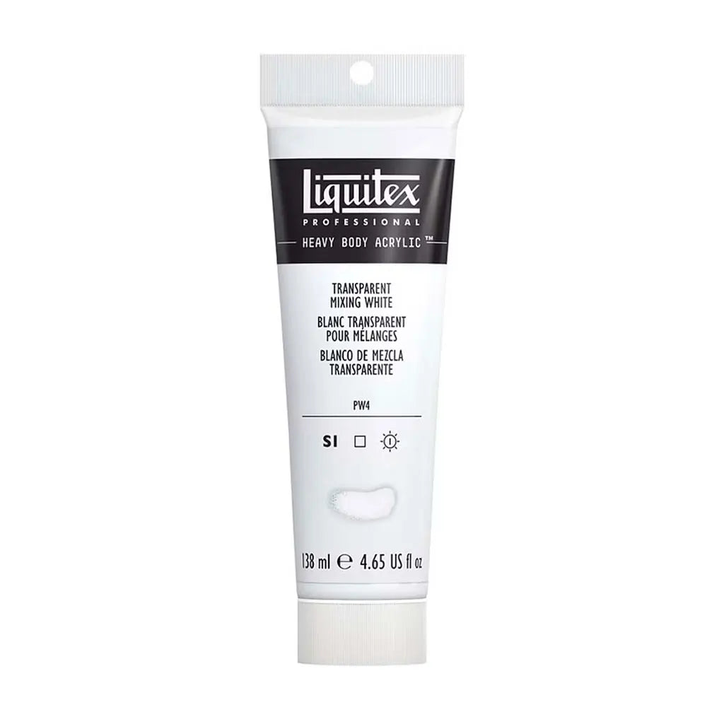 Liquitex Professional Heavy Body Acrylic 138ml (4.65oz) Transparent Mixing White S1