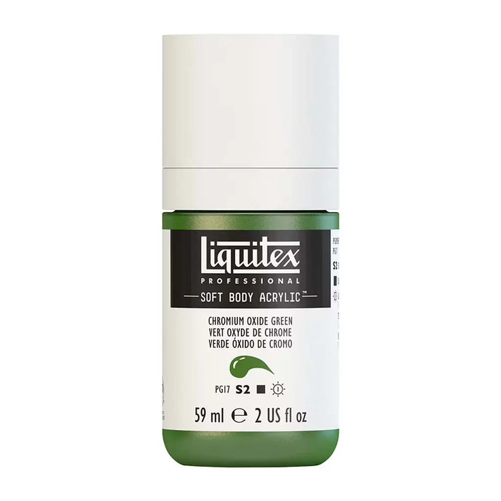 Liquitex Professional Soft Body Acrylic 59ml (2oz) Bottle Chromium Oxide Green S2