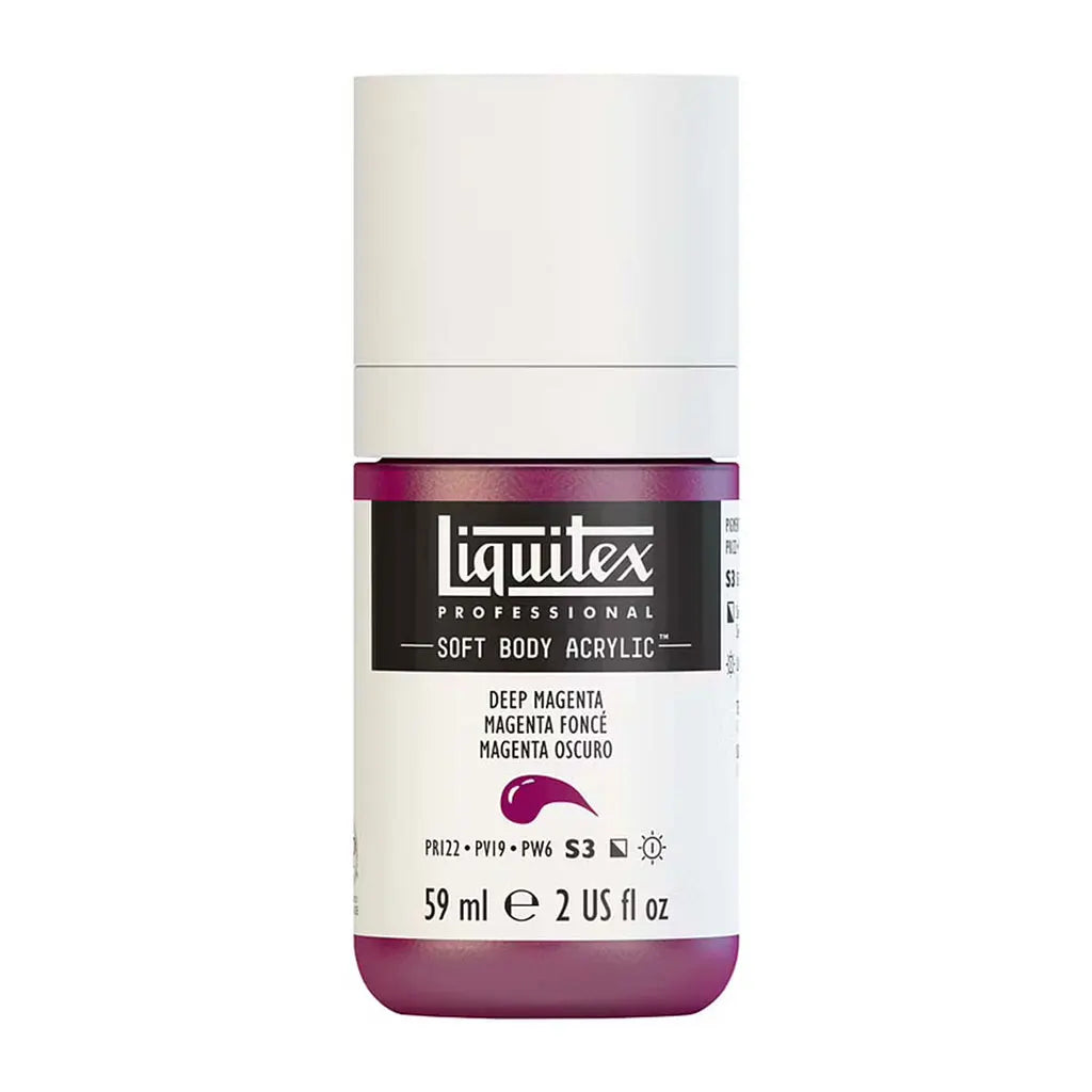 Liquitex Professional Soft Body Acrylic 59ml (2oz) Bottle Deep Magenta S3