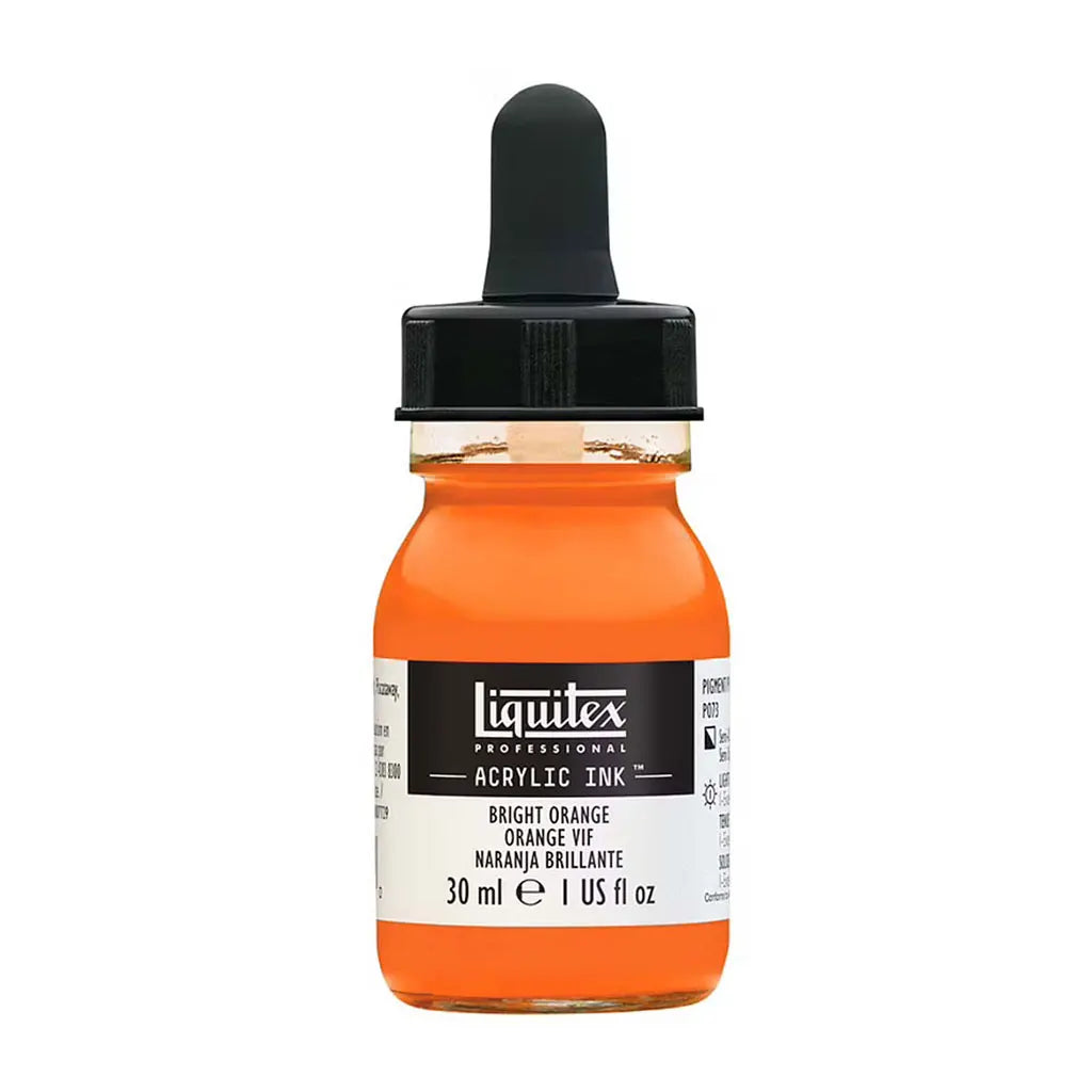 Liquitex Professional Acrylic Ink 1oz Bottle Bright Orange