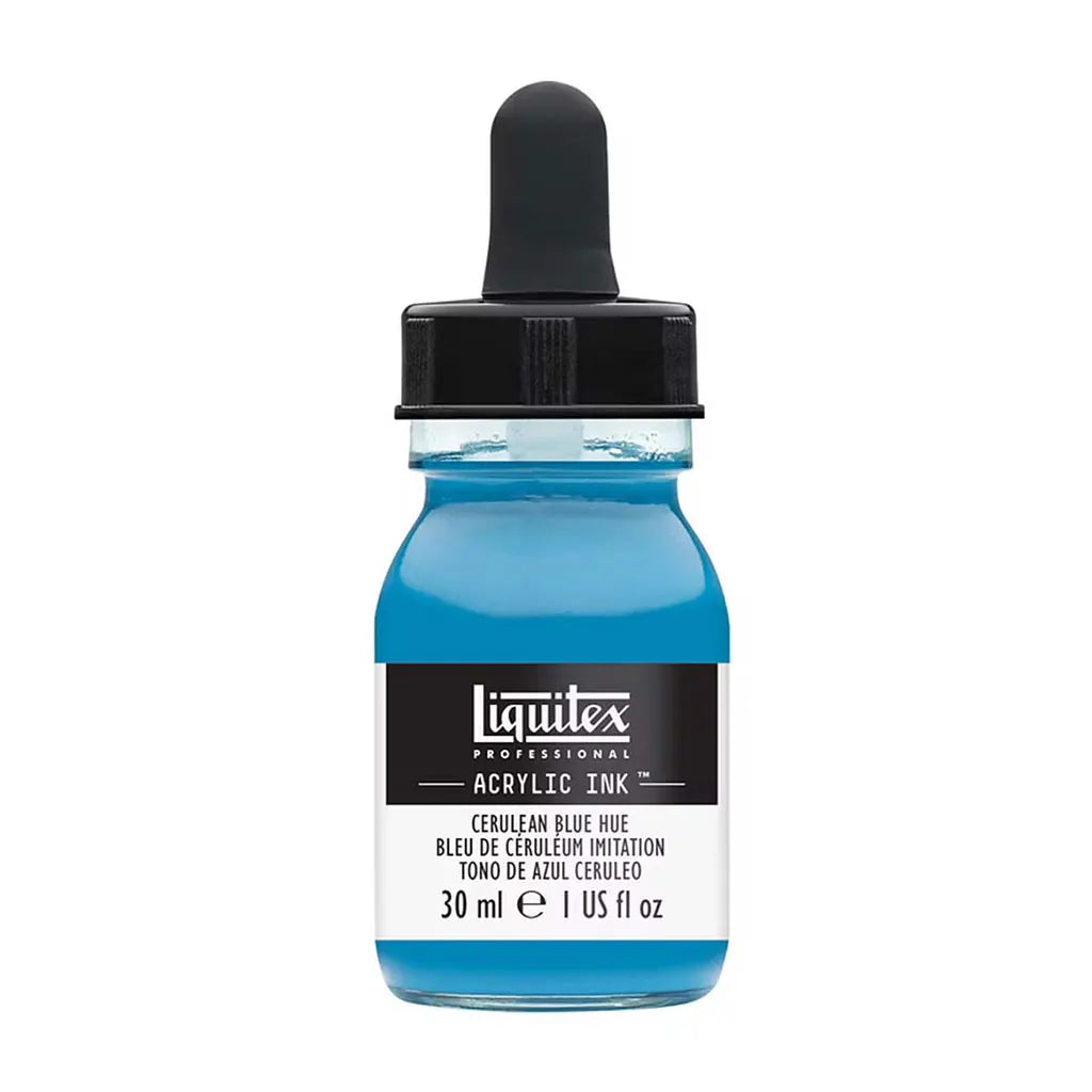 Liquitex Professional Acrylic Ink 1oz Bottle Cerulean Blue