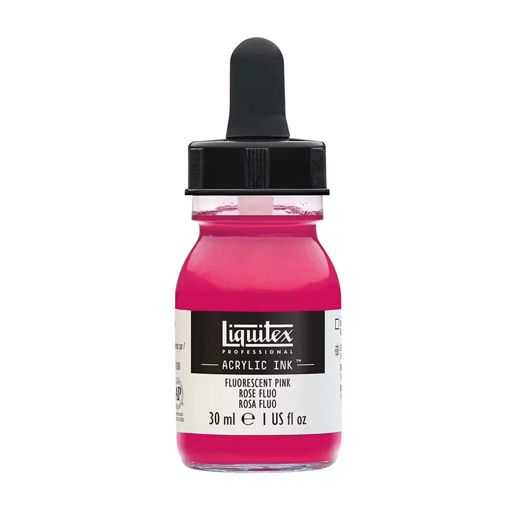 Liquitex Professional Acrylic Ink 1oz Bottle  Fluorescent Pink