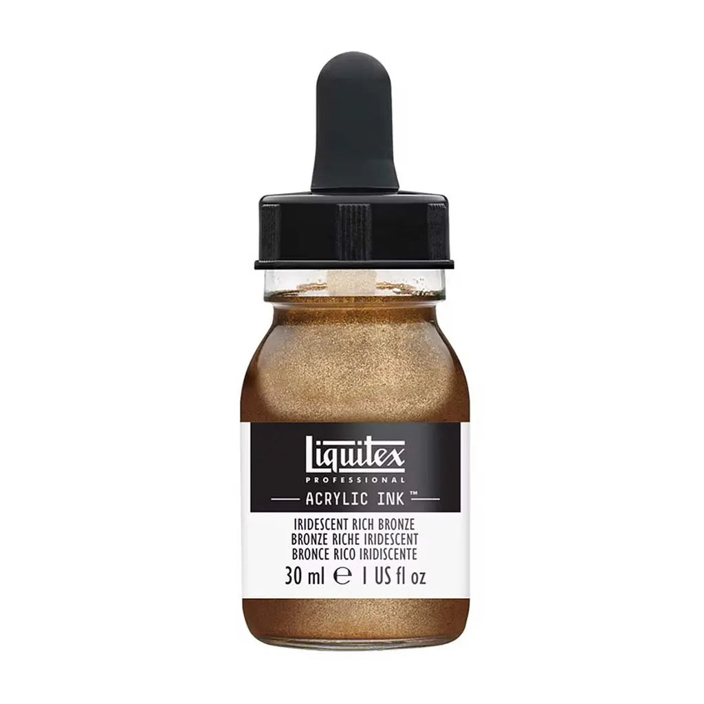 Liquitex Professional Acrylic Ink 1oz Bottle Iridescent Rich Bronze