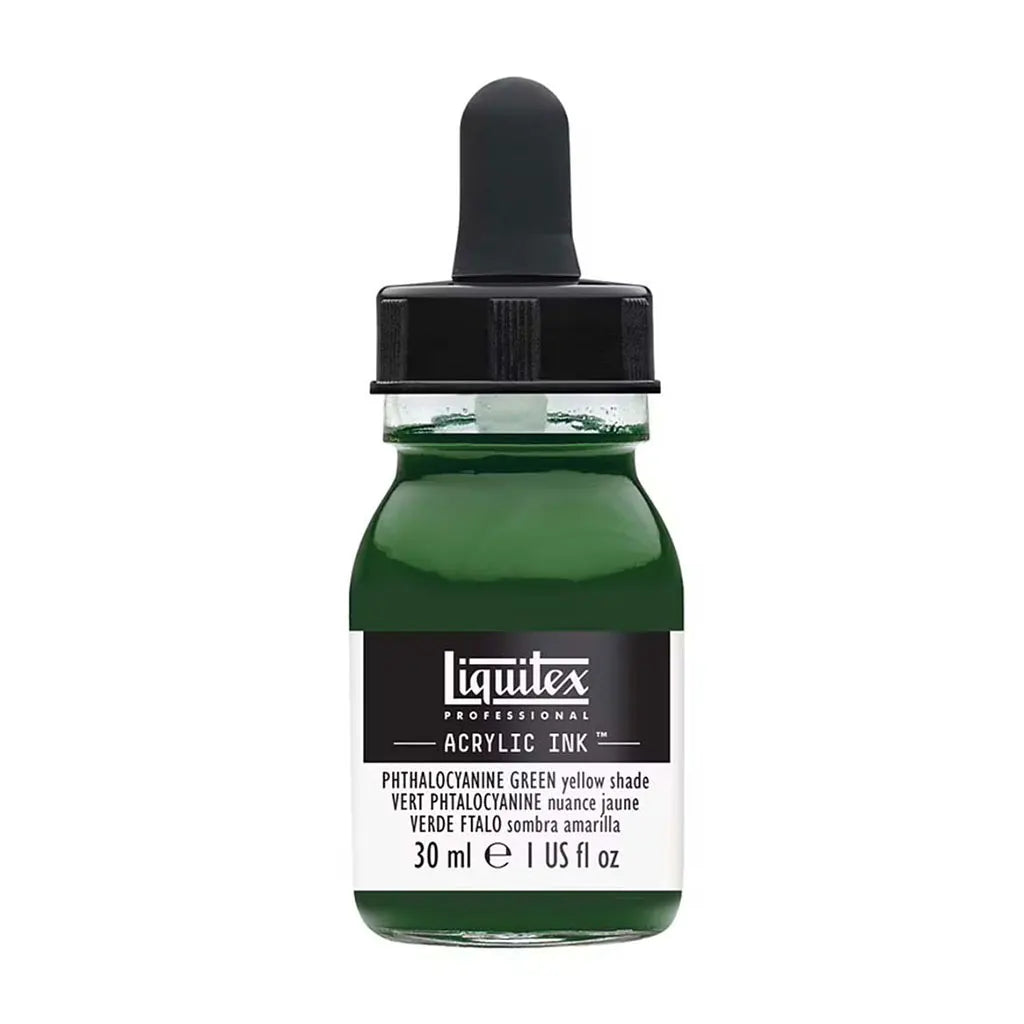 Liquitex Professional Acrylic Ink 1oz Bottle Phthalocyanine Green Yellow Shade