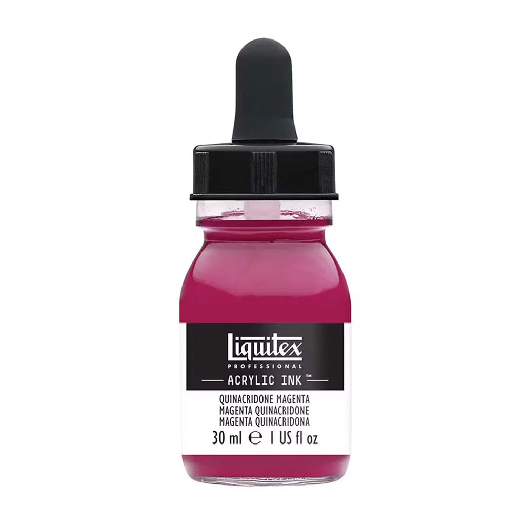 Liquitex Professional Acrylic Ink 1oz Bottle Quinacridone Magenta