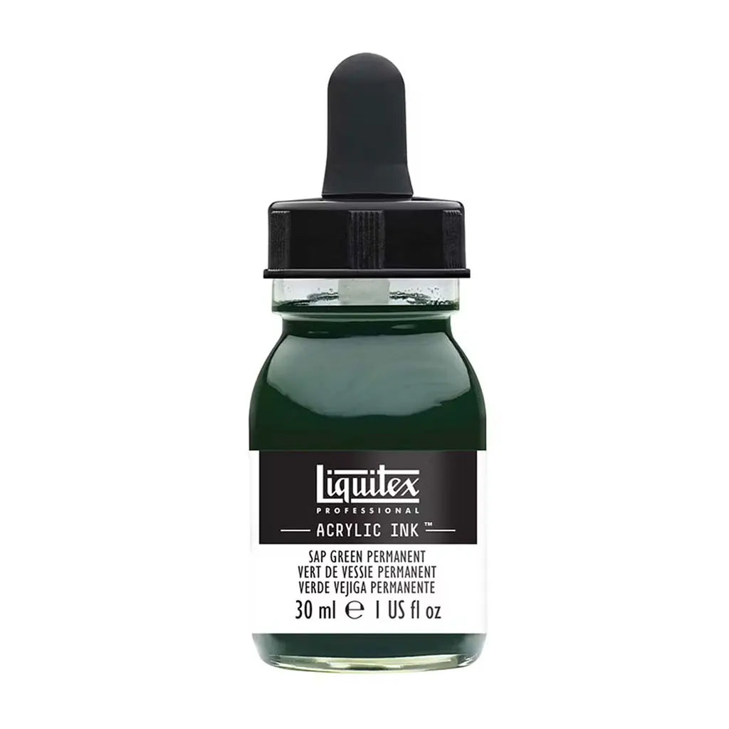 Liquitex Professional Acrylic Ink 1oz Bottle Sap Green Permanent