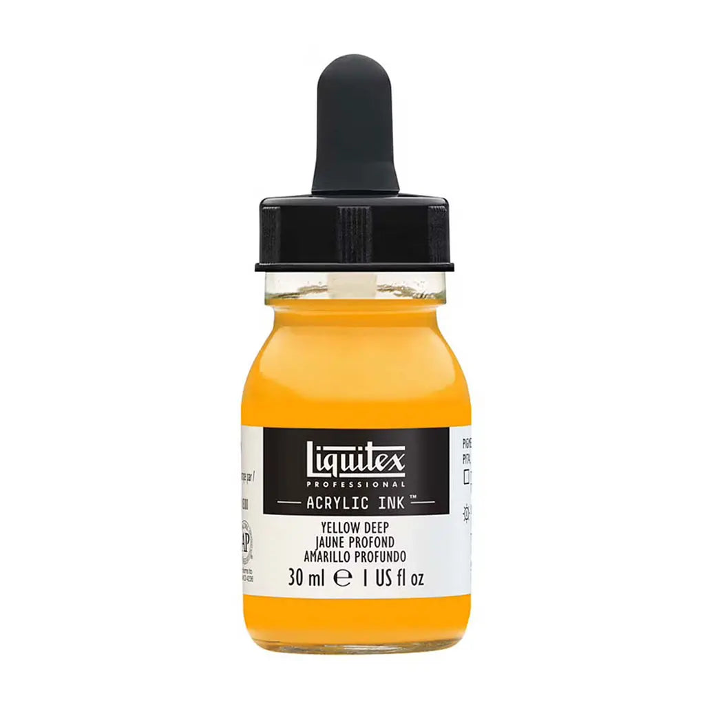 Liquitex Professional Acrylic Ink 1oz Bottle Yellow Deep