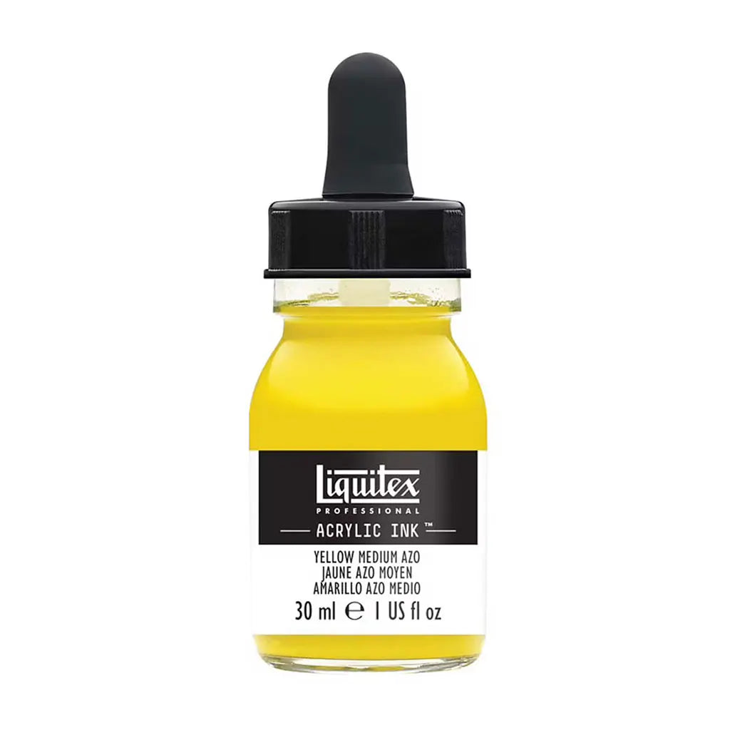 Liquitex Professional Acrylic Ink 1oz Bottle Yellow Medium Azo
