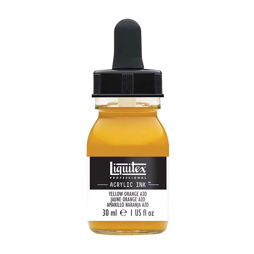 Liquitex Professional Acrylic Ink 1oz Bottle Yellow Orange Azo