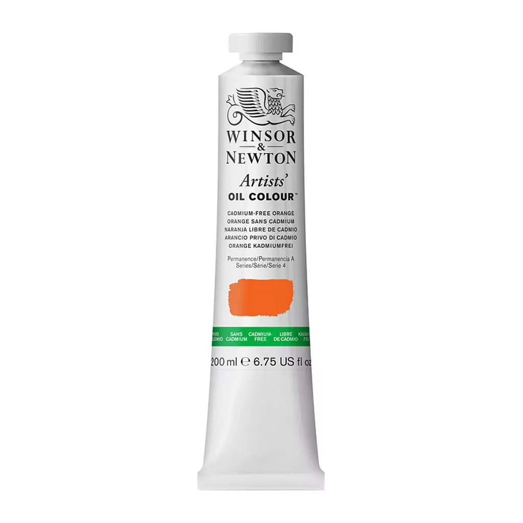 Winsor & Newton Artists Oil Colour 200ml Cadmium Free Orange S4