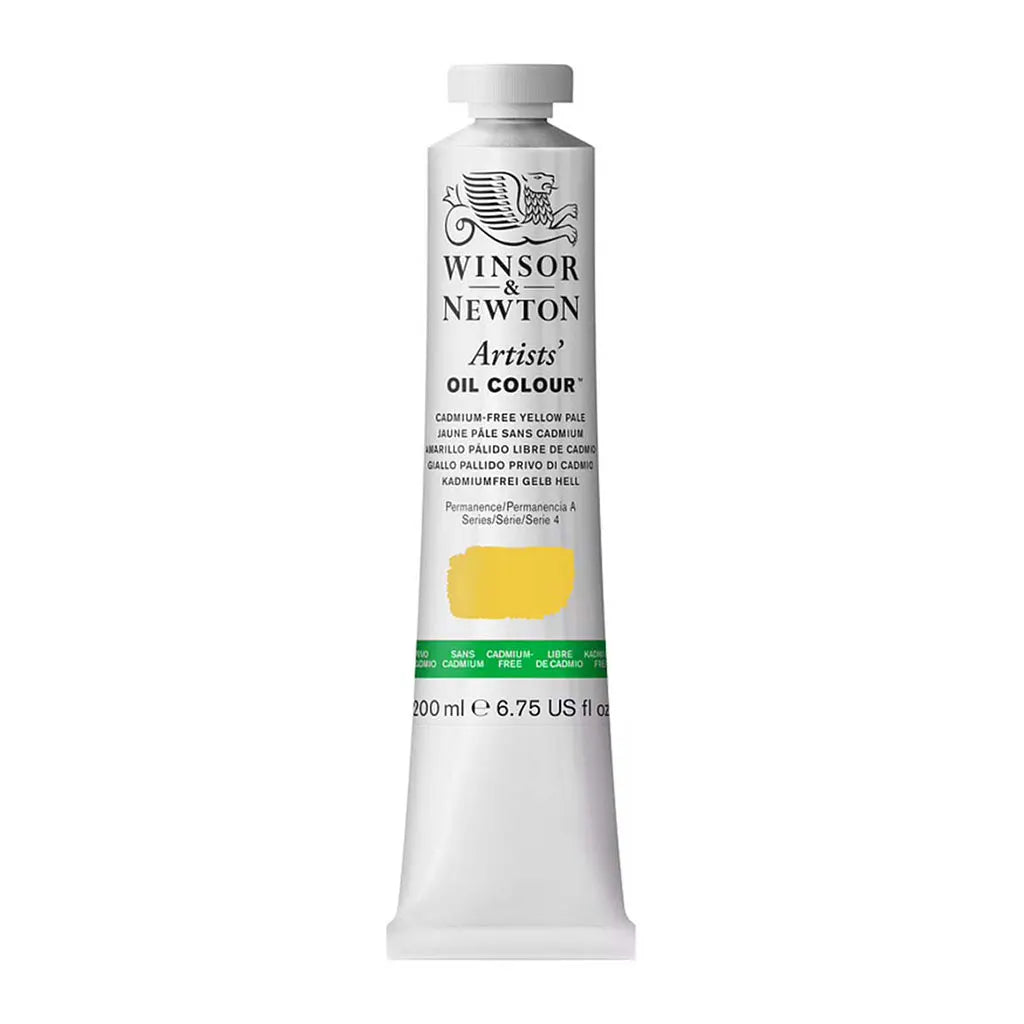 Winsor & Newton Artists Oil Colour 200ml Cadmium Free Yellow Pale S4