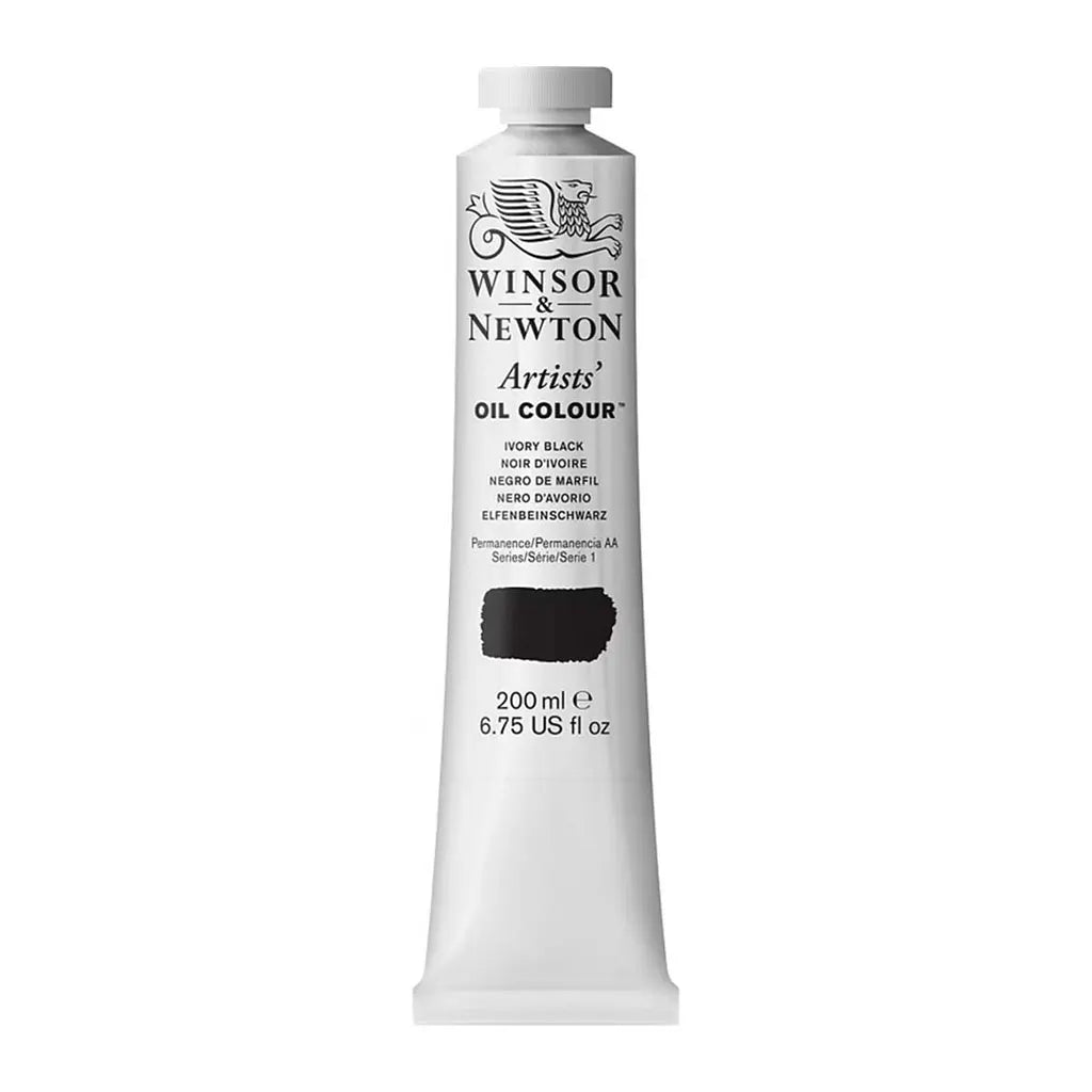 Winsor & Newton Artists Oil Colour 200ml Ivory Black S1