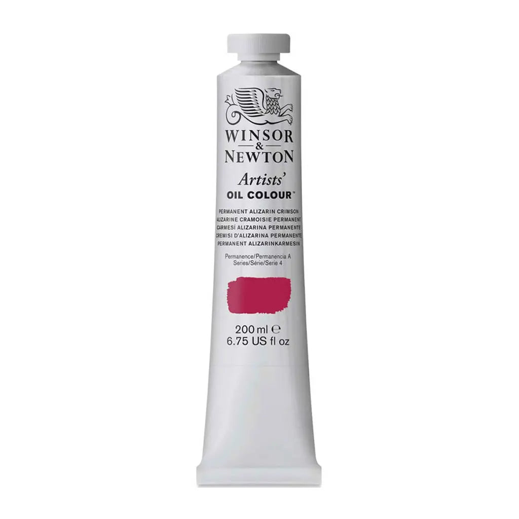 Winsor & Newton Artists Oil Colour 200ml Permanent Alizarin Crimson S4
