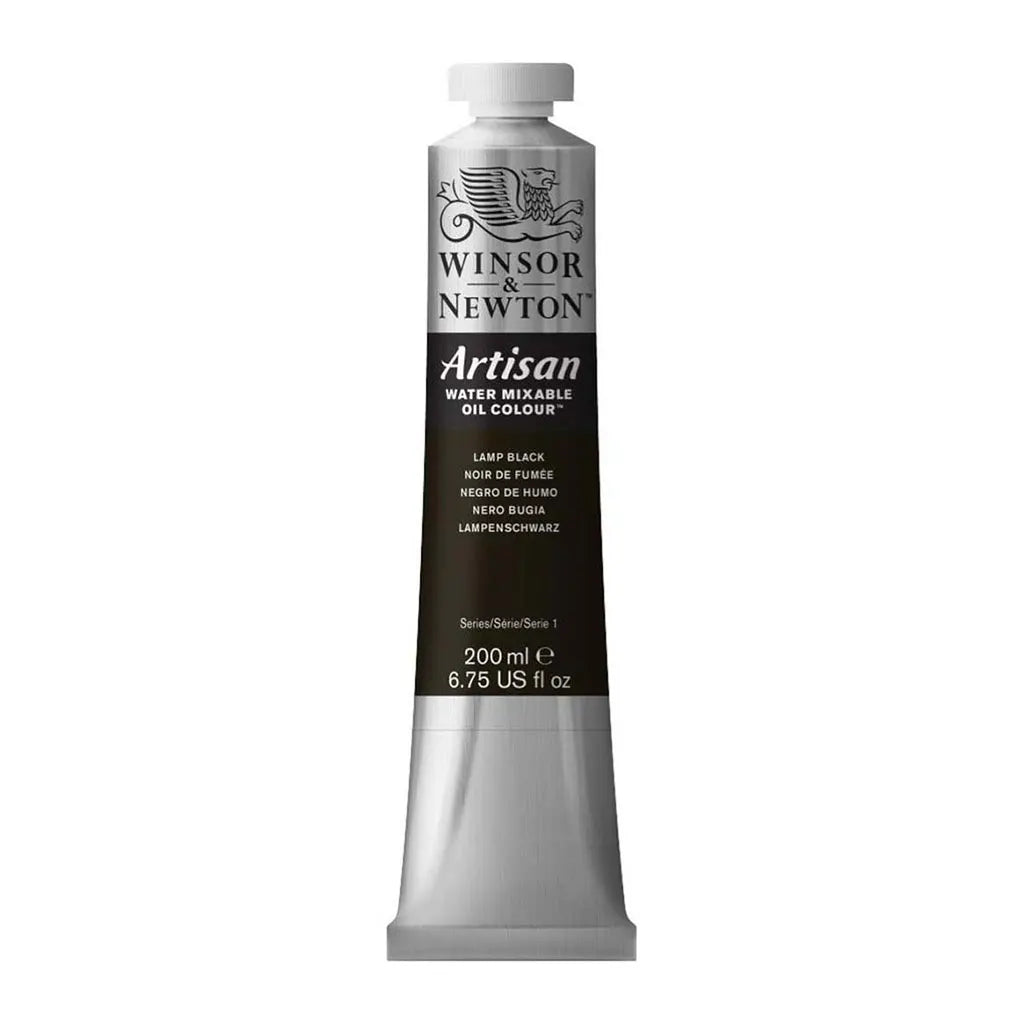 Winsor & Newton Artisan Mixable Oil Color 200ml Lamp Black S1