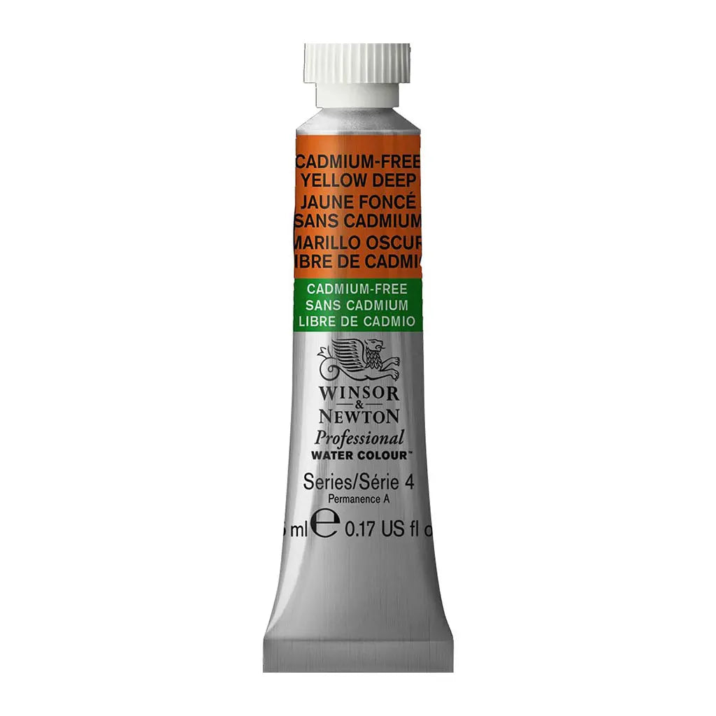 Winsor &amp; Newton Professional Watercolour 5ml Cadmium-Free Yellow Deep S4