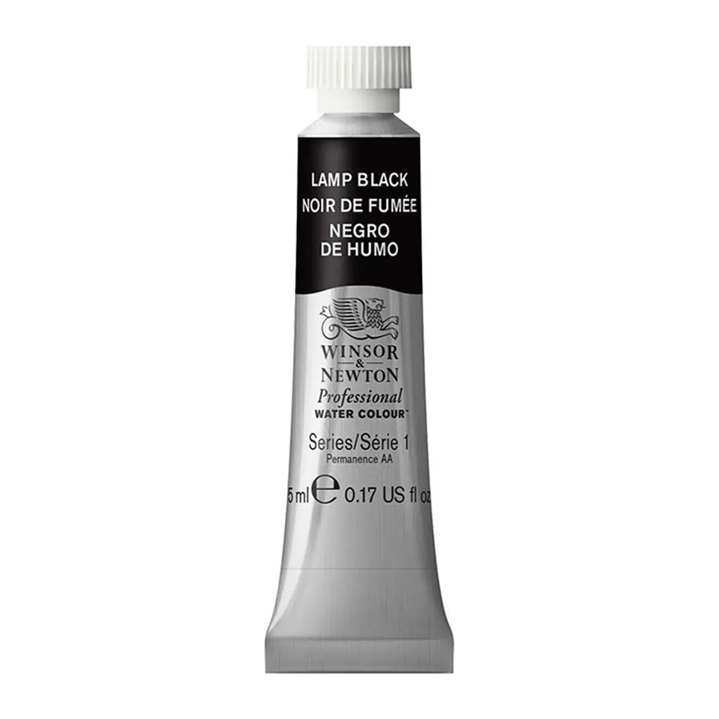 Winsor & Newton Professional Watercolour 5ml Lamp Black S1