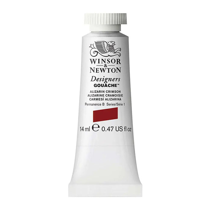 Winsor & Newton Designers Gouache 14ml Alizarin Crimson S1