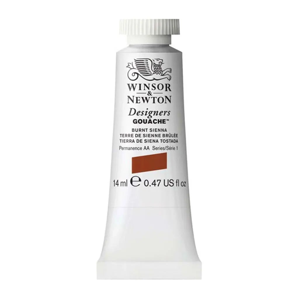 Winsor & Newton Designers Gouache 14ml Burnt Sienna S1