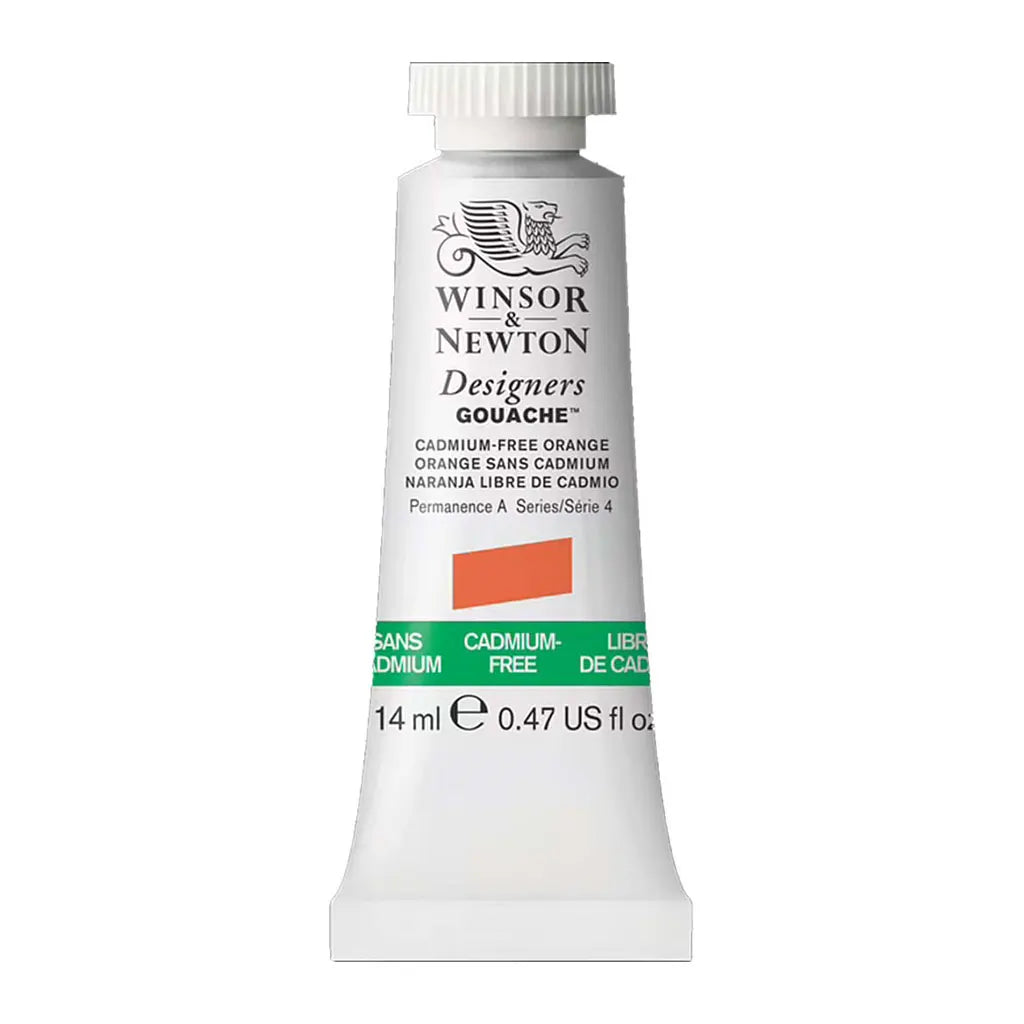 Winsor & Newton Designers Gouache 14ml Cadmium Free Orange S4