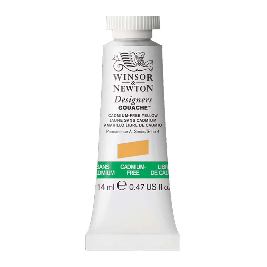 Winsor & Newton Designers Gouache 14ml Cadmium Free Yellow S4