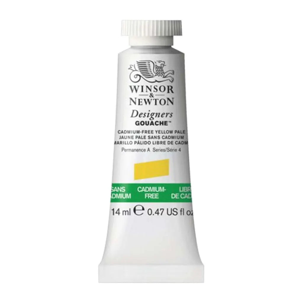 Winsor & Newton Designers Gouache 14ml Cadmium Free Yellow Pale S4