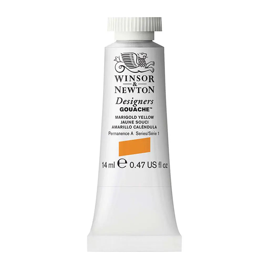 Winsor & Newton Designers Gouache 14ml Marigold Yellow S1