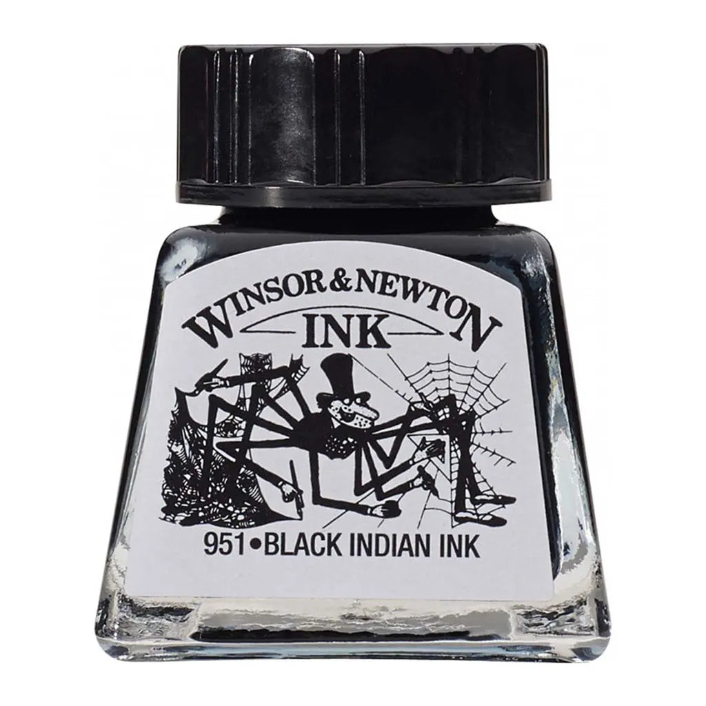 Winsor & Newton Drawing Ink 14ml Black Indian