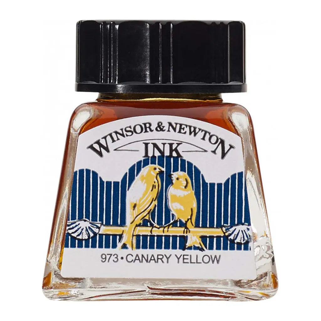 Winsor & Newton Drawing Ink 14ml Canary Yellow