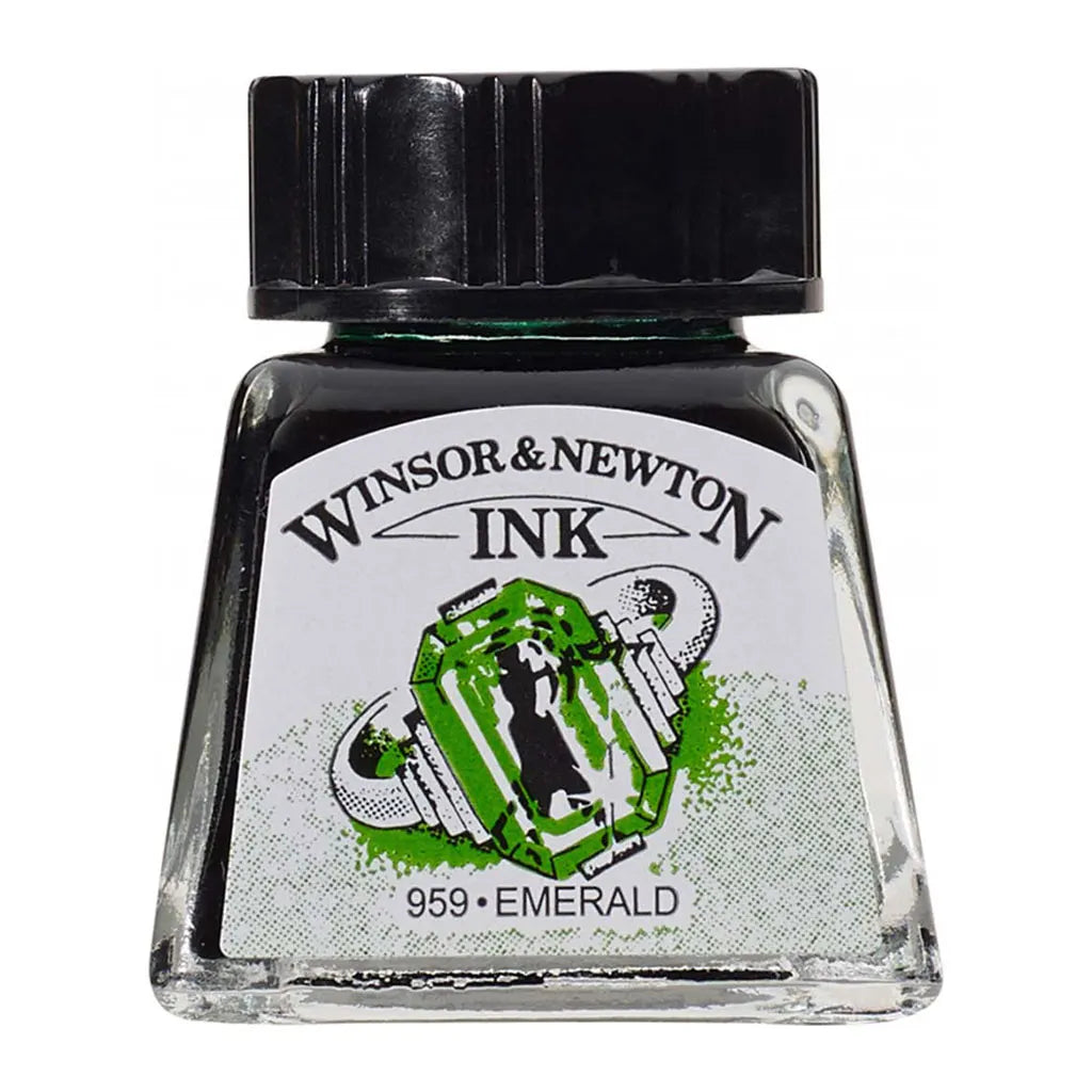 Winsor & Newton Drawing Ink 14ml Emerald