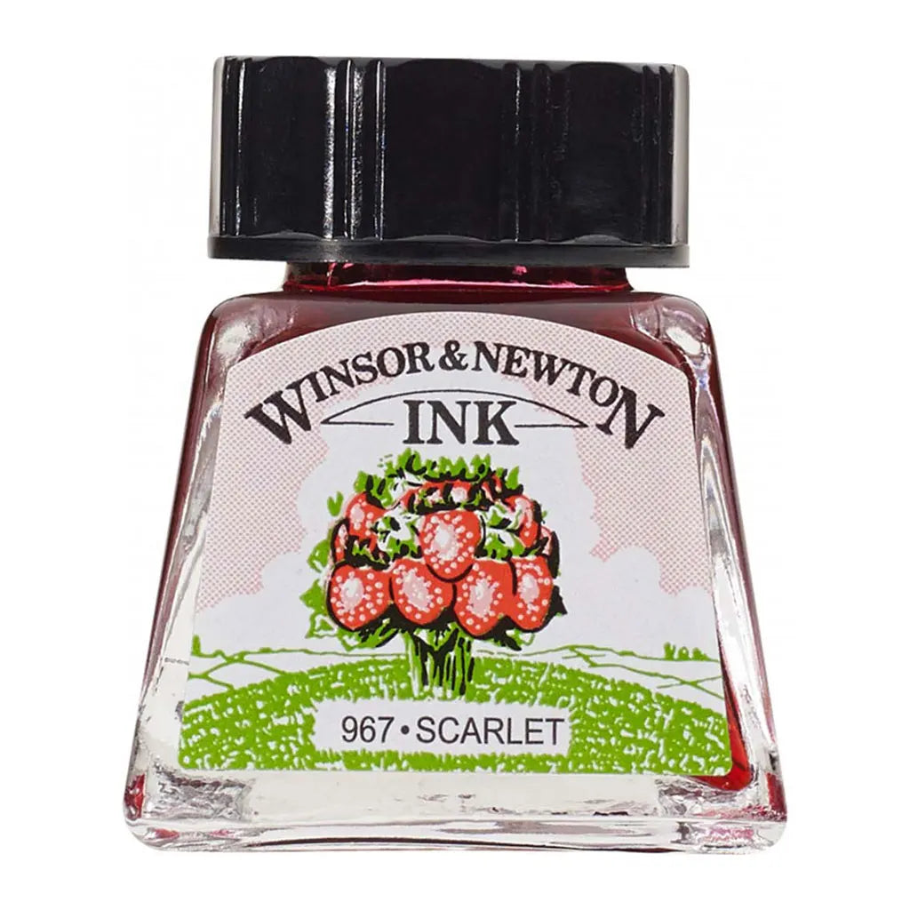 Winsor & Newton Drawing Ink 14ml Scarlet