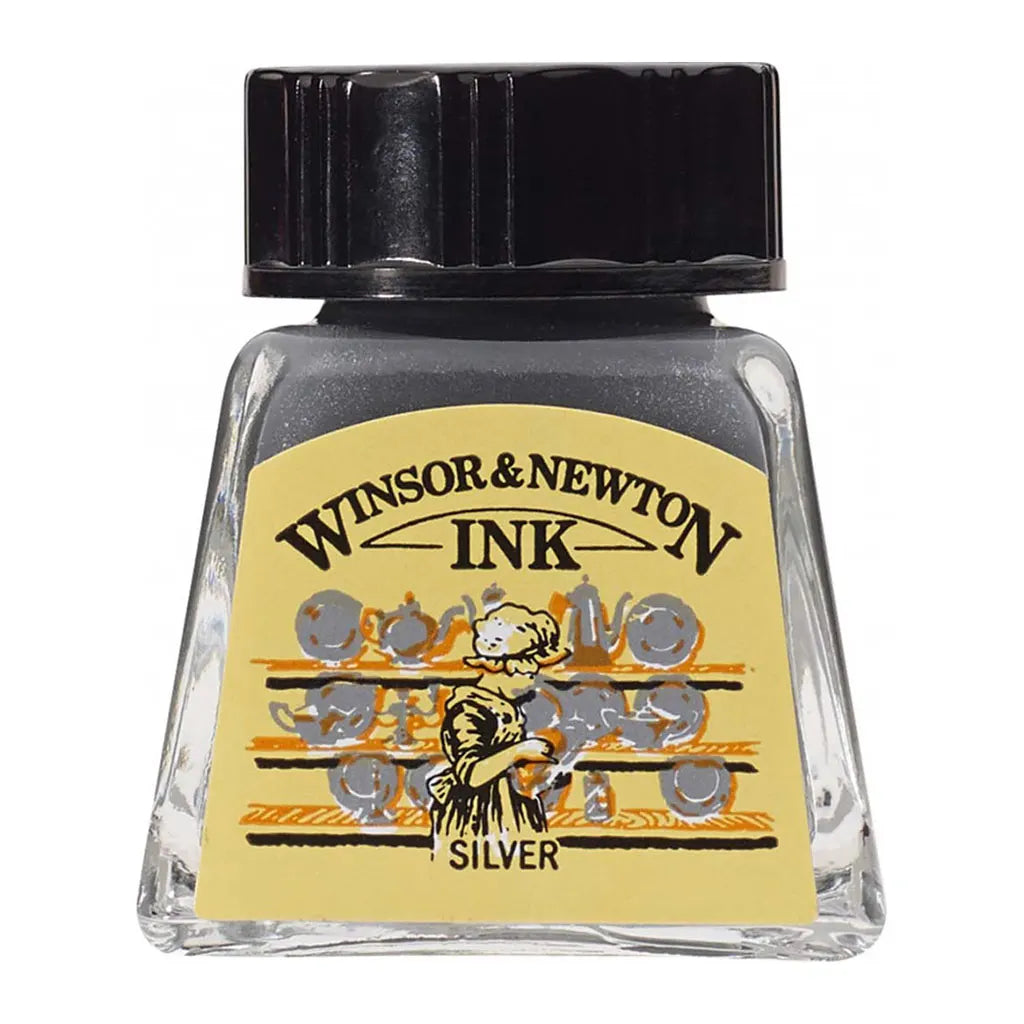 Winsor & Newton Drawing Ink 14ml Silver