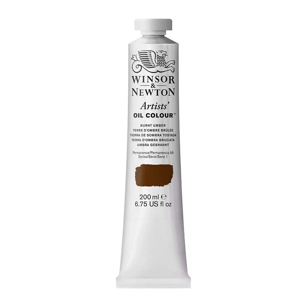 Winsor & Newton Artists Oil Colour 200ml Burnt Umber S1