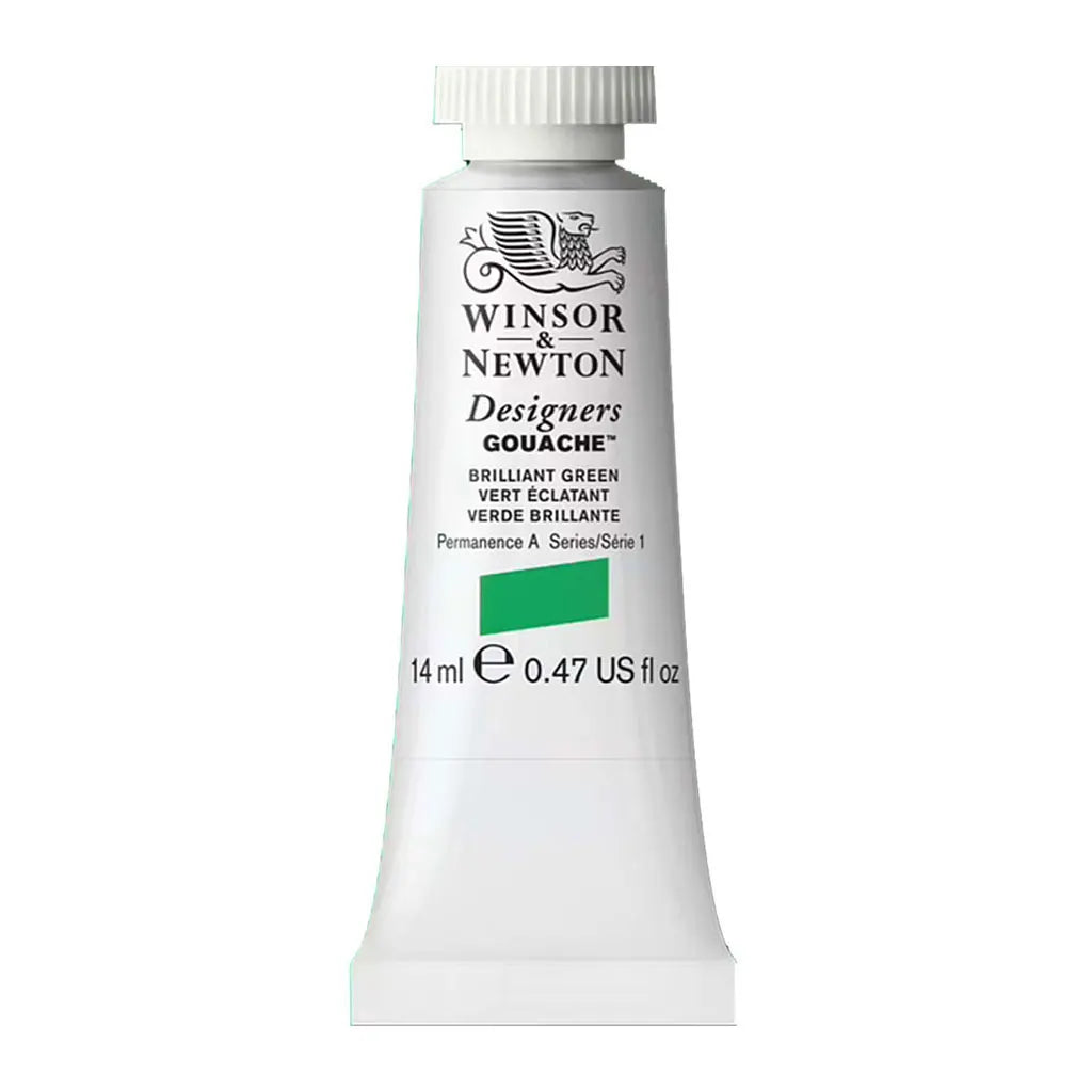 Winsor & Newton Designers Gouache 14ml Brilliant Green S1