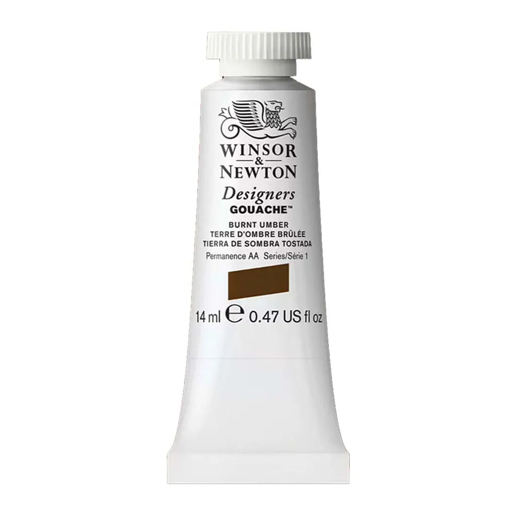 Winsor & Newton Designers Gouache 14ml Burnt Umber S1