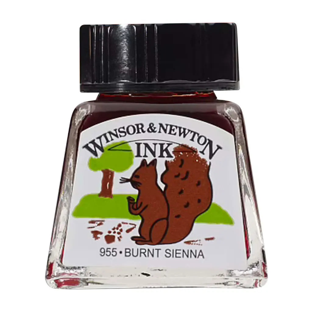 Winsor & Newton Drawing Ink 14ml Burnt Sienna
