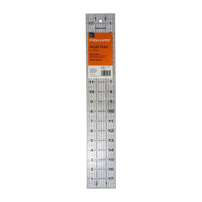Ruler Acrylic 3in x 18in
