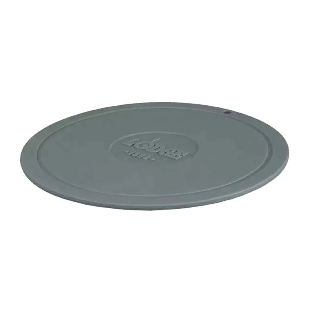 Deluxe Round Stone Gray Silicone Trivet, 7.25in