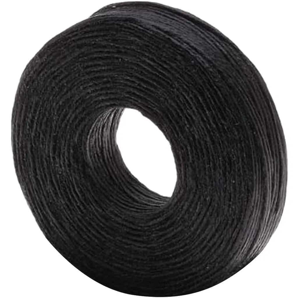 Waxed Linen 1mm 25Yrds, Black