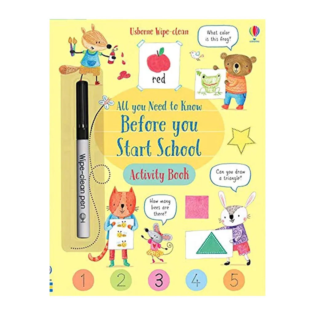 Usborne Wipe Clean, All You Need to Know Before you Start School