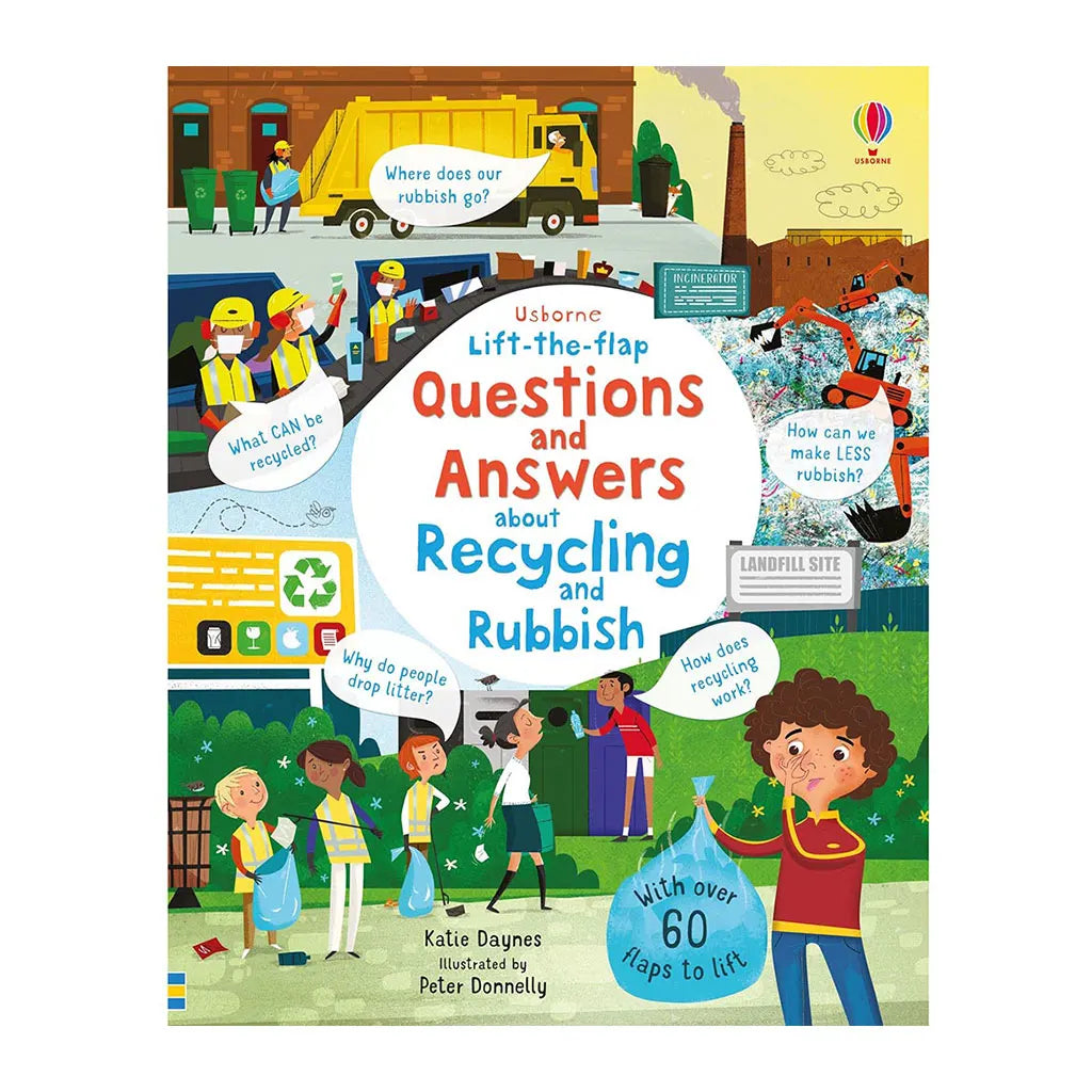 Usborne Lift-the-Flap Questions and Answers about Recycling and Trash