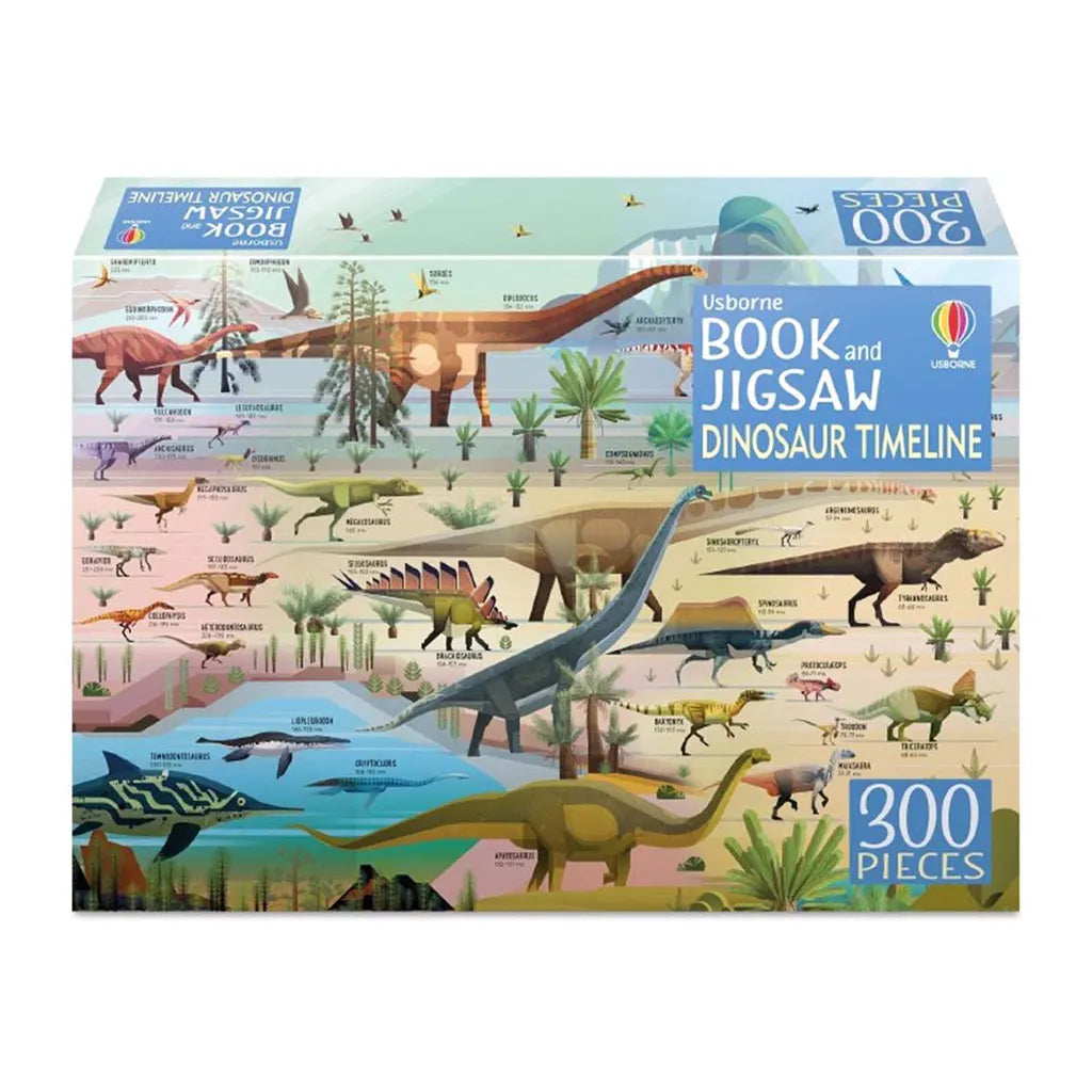 Usborne Dinosaur Timeline Book &amp; Jigsaw Puzzle