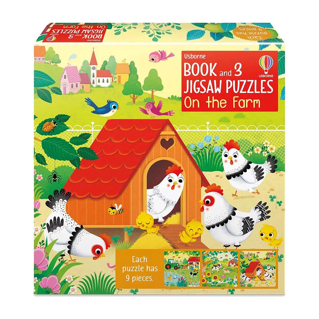 Usborne On the Farm Book &amp; Jigsaw Puzzle