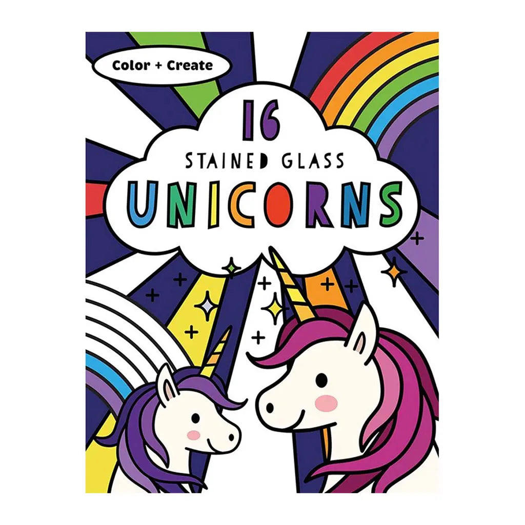 Usborne Unicorns Stained Glass Coloring