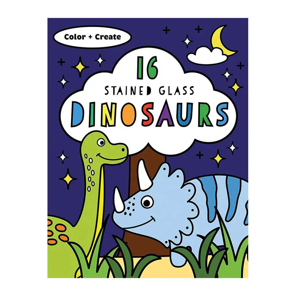 Usborne Dinosaurs Stained Glass Coloring