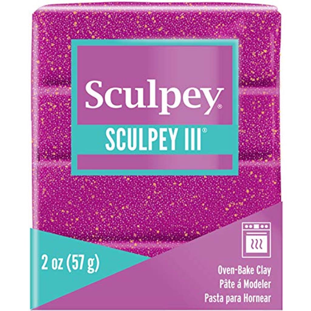 Sculpey Polymer Oven Bake Clay 2oz, Violet Glitter