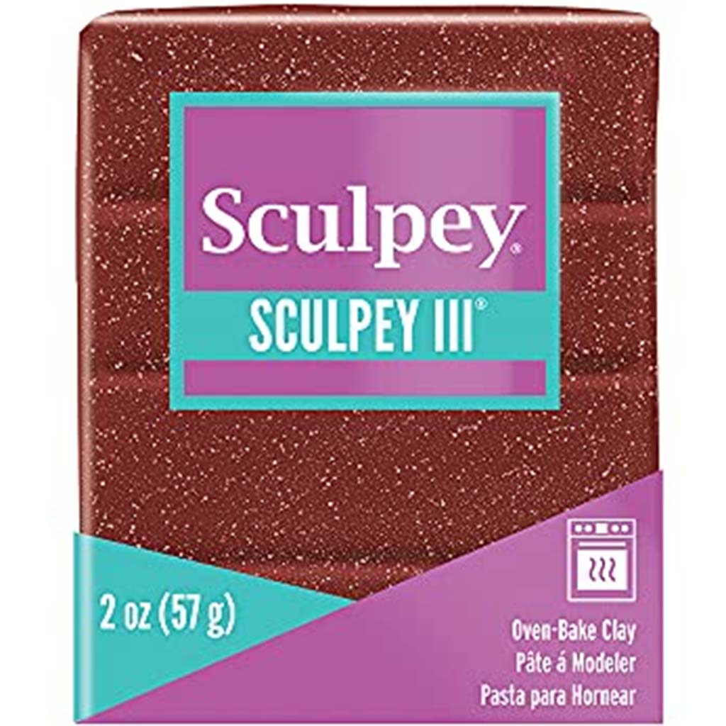 Sculpey Polymer Oven Bake Clay 2oz, Garnet Glitter