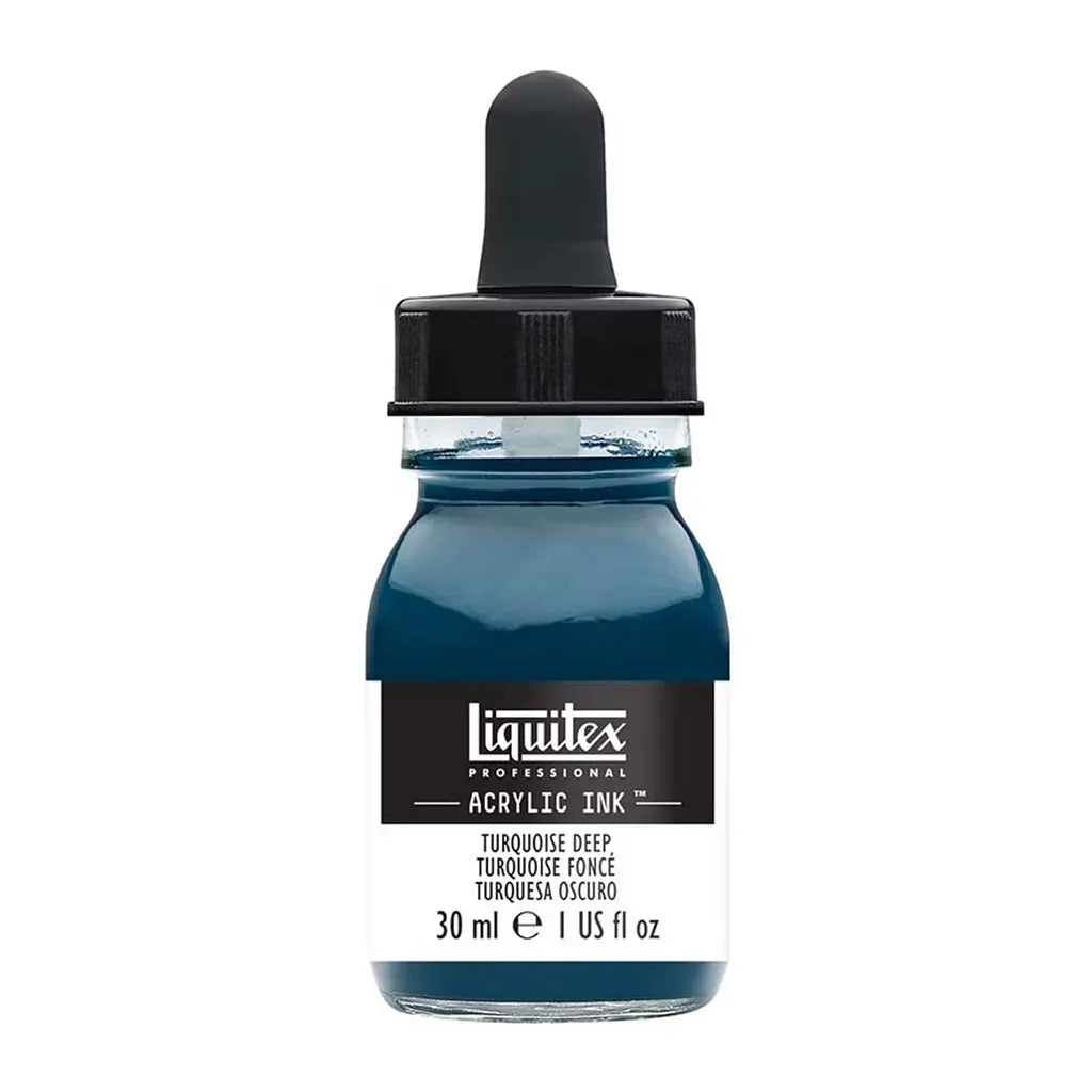 Liquitex Professional Acrylic Ink 1oz Bottle Turquoise Deep