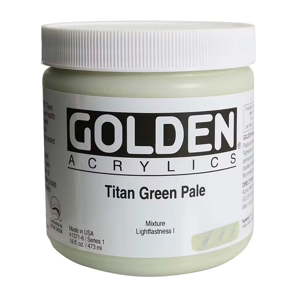 Golden Heavy Body Acrylic 16oz Titan Green Pale S1
